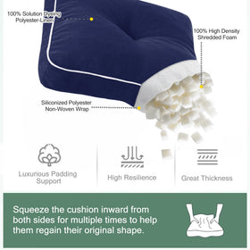 Favoyard water-resistant fabric keeps color vibrant for outdoor use.