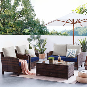 Favoyard waterproof cushion cover with hidden zipper protecting foam in rain