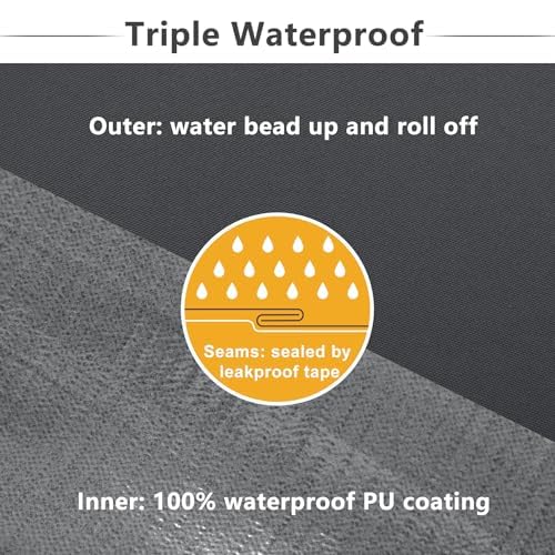 Favoyard 18x18x3 inch cushion cover features a hidden zipper and waterproof protection.