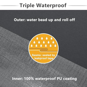 Favoyard 18x18x3 inch cushion cover features a hidden zipper and waterproof protection.