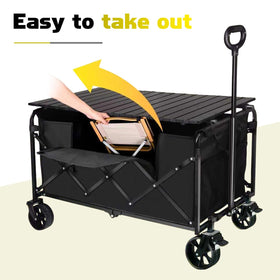 360° swivel wheels with brakes ensure stable control on the FAVSH wagon
