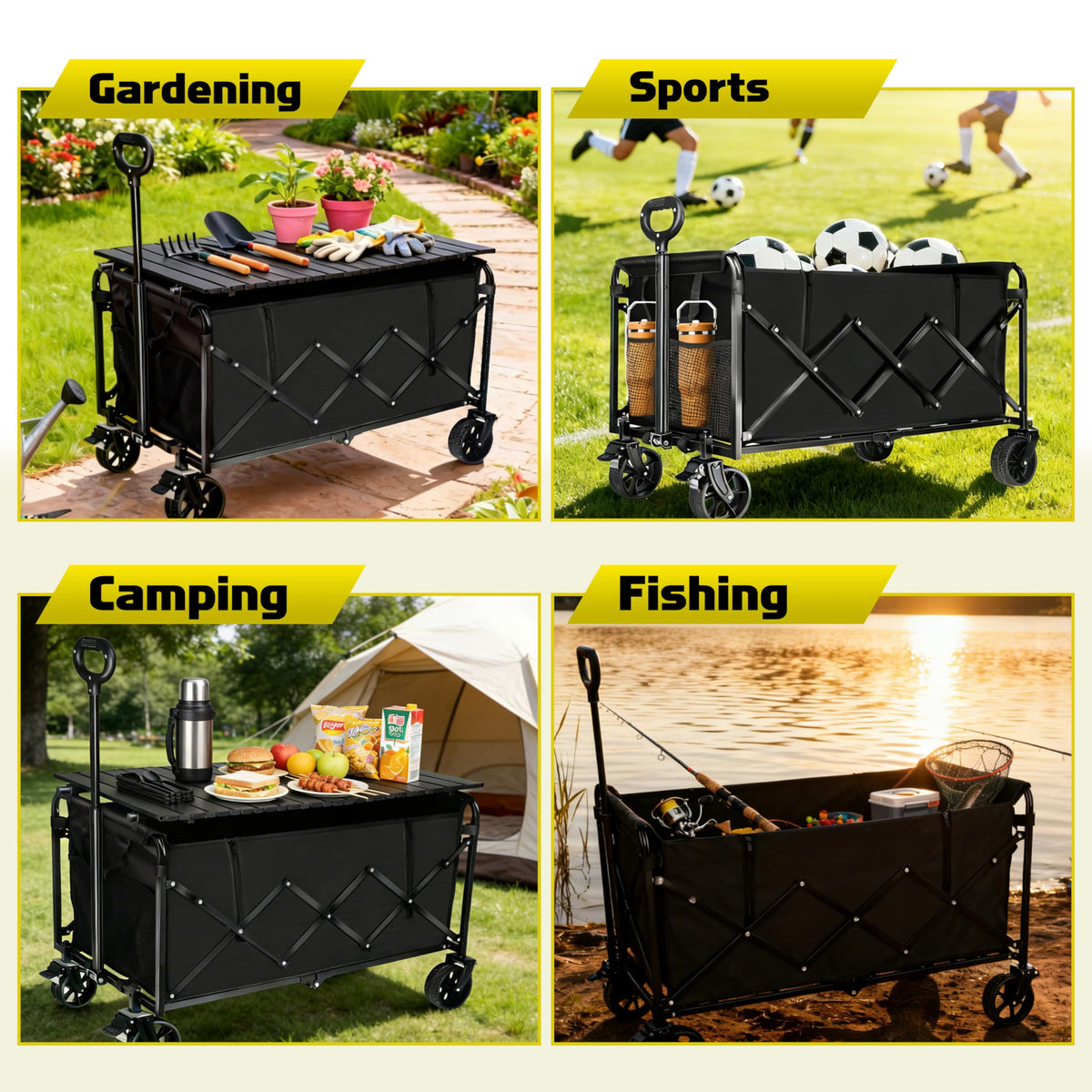 Ideal for beach days, picnics, and garden chores with the FAVSH wagon