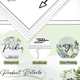 Fayavoo Ceremony arrow sign helps guests locate the ceremony area