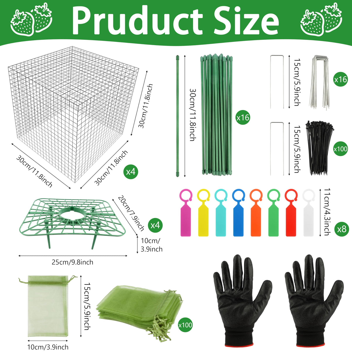 Fayoo plant cage mesh 12x12 inch shields plants while allowing sunlight