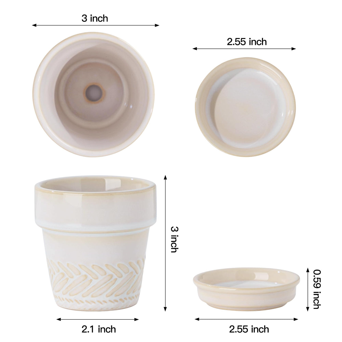 Fayoula 3in gift-ready packaging pot set makes thoughtful housewarming gifts.