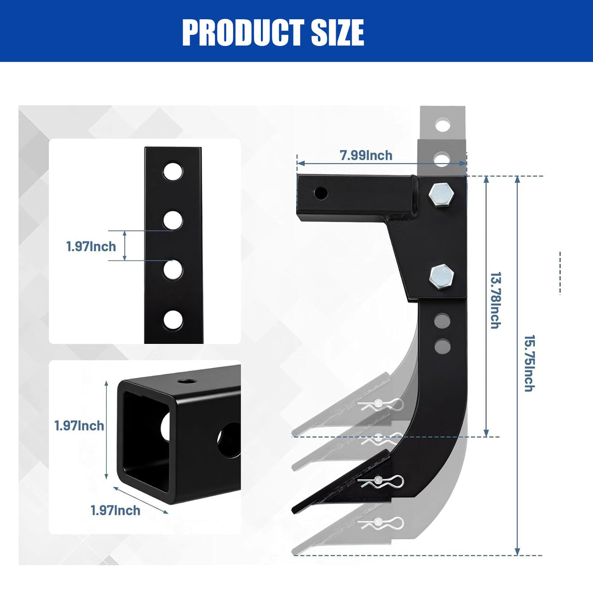 Two carbide teeth included with the FAYUWUOX trencher for varied soils.