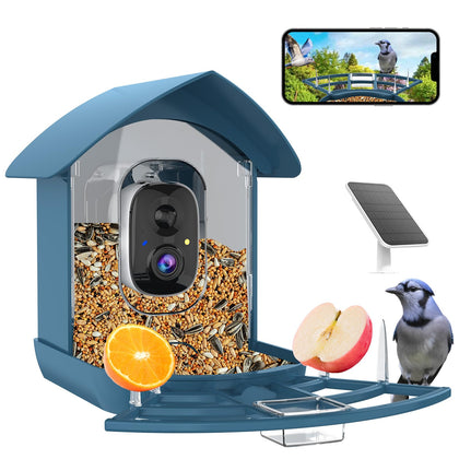 Fazoxo Bird Feeder Camera front view with crisp FHD footage for detailed birdwatching
