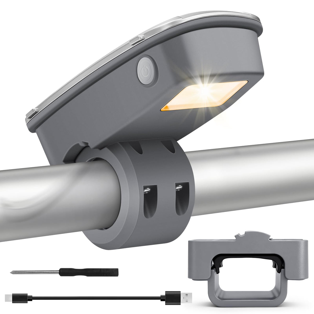 FBULWSEC waterproof rechargeable BBQ grill light with 360° rotation for full-coverage night grilling.