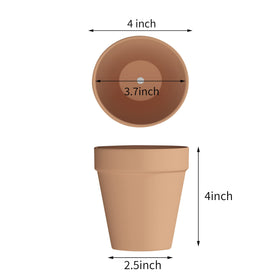 Fcacti terracotta pot 10-pack closeup for small plants