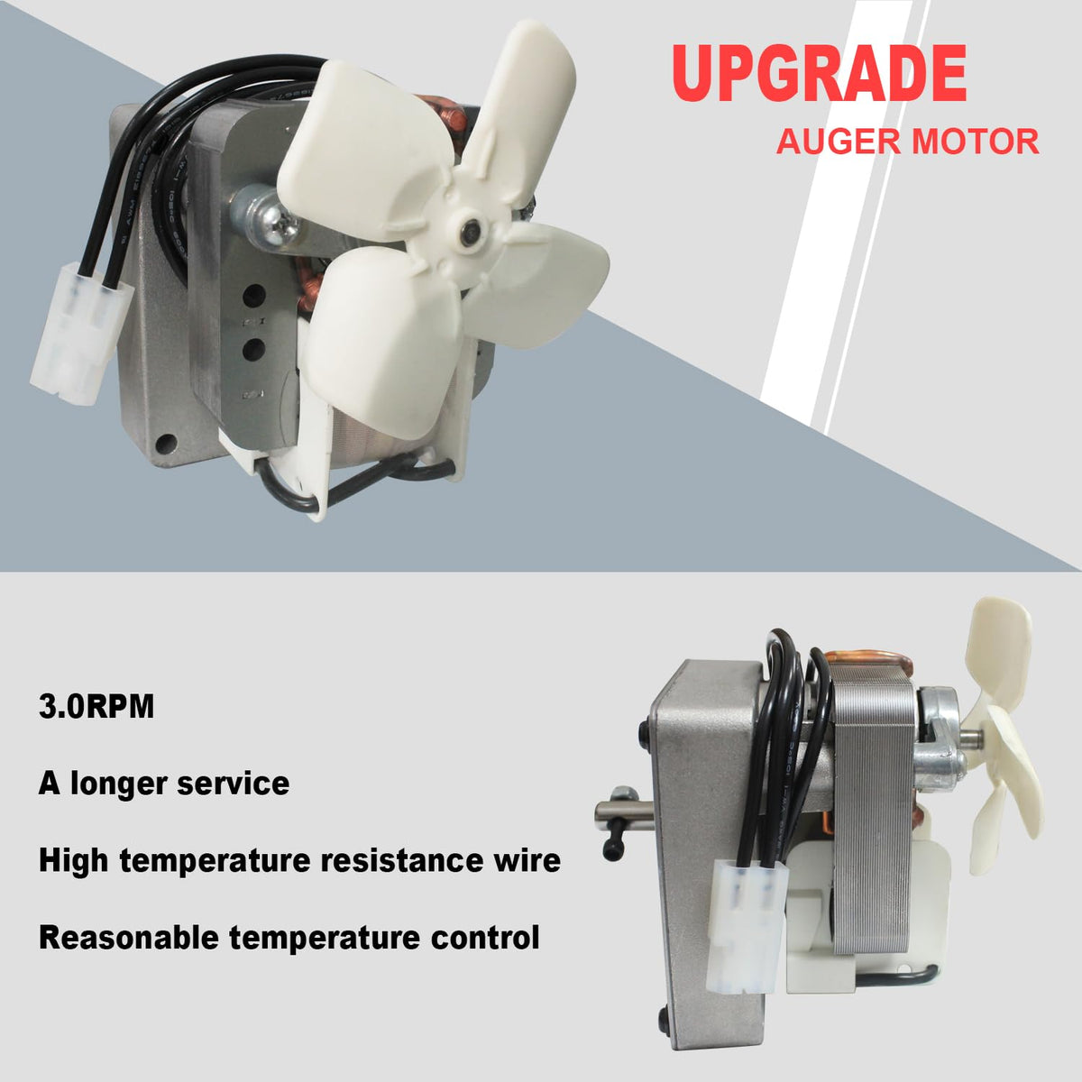 FCCUM heavy-duty auger motor design reduces jams during feeding
