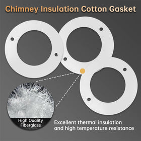 FCCUM 4pcs chimney insulation wool kit for quick replacement
