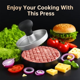 FCCUM burger press non-stick coating aids easy patty release.