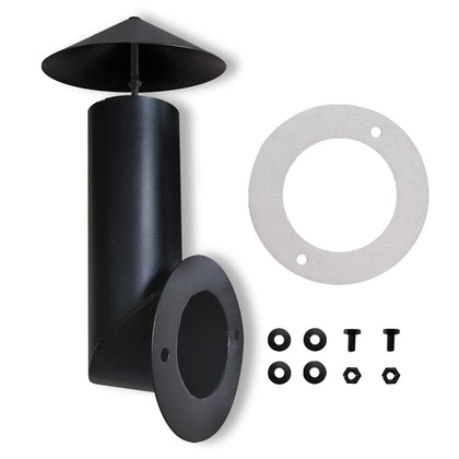 FCCUM grill smoke stack replacement cap improves airflow for pellet grills.