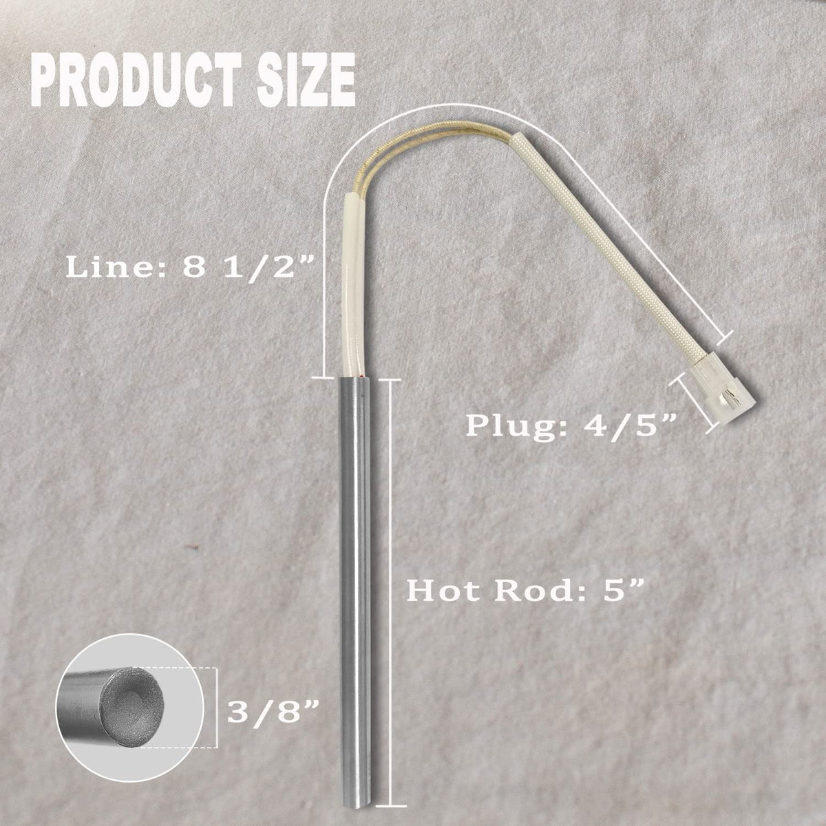 FCCUM hot rod ignitor installed in a Louisiana grill shows fast lighting potential.