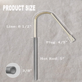 FCCUM hot rod ignitor installed in a Louisiana grill shows fast lighting potential.