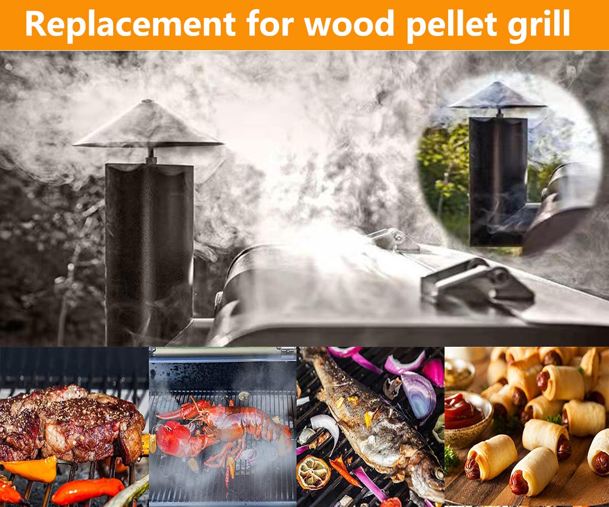 FCCUM chimney cap in packaging highlights easy replacement for compatible grills.