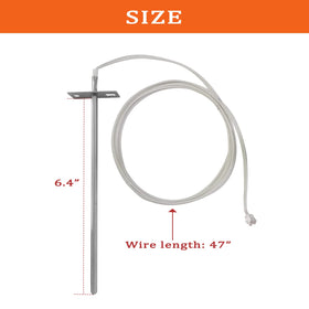FCCUM RTD probe includes screw and nut for quick mounting.
