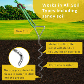 FCENDS chrome-plated stakes deliver durable support in harsh weather