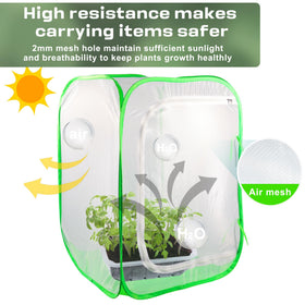 FCIHROSITCE durable fine mesh provides lasting protection with clear visibility to monitor plants