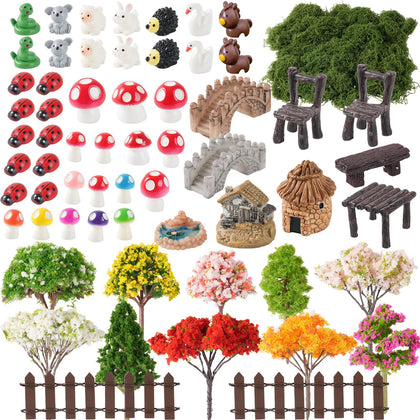 FCKLVMC fairy house kit enhances indoor and outdoor displays with charming realism