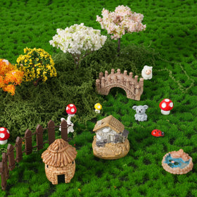 FCKLVMC mushroom figures brighten tabletops and bottle displays