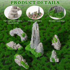 FCKLVMC realistic mountain formations enhance any small garden scene.