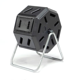 FCMP Outdoor IM2000 front view highlights compact 22.5 gallon capacity for backyard composting.