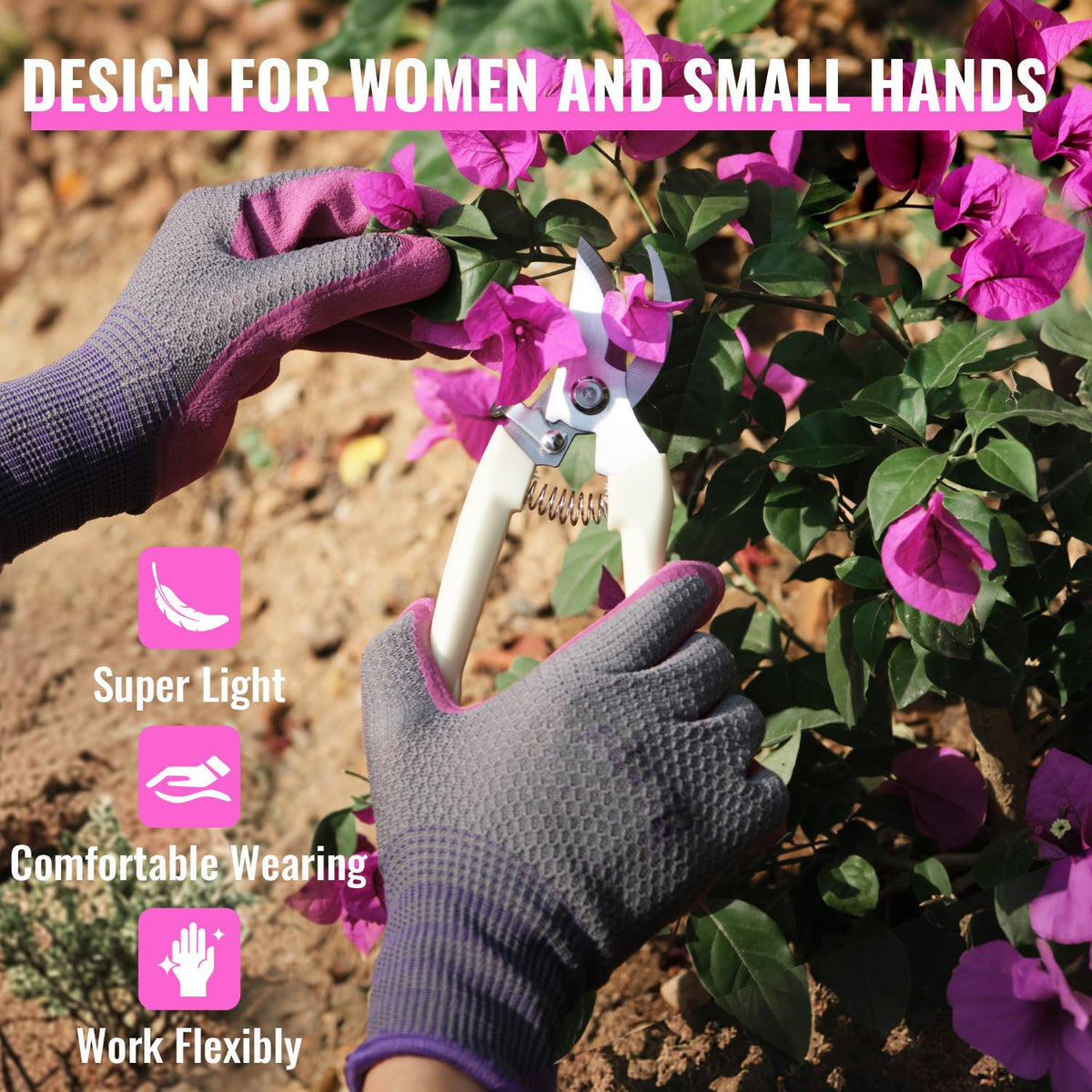 FCTTD easy-clean durable gloves rinse or machine wash for quick care.