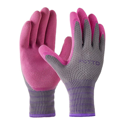FCTTD gardening gloves for women in small pink offer breathable comfort for long gardening sessions.