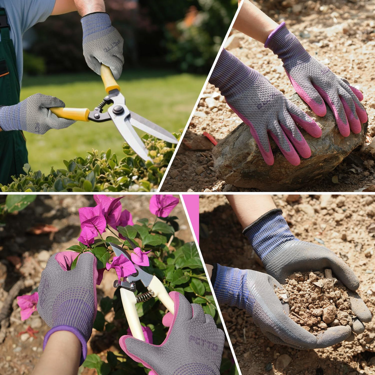 FCTTD thorn-proof gloves protect hands while pruning roses and handling sharp branches.