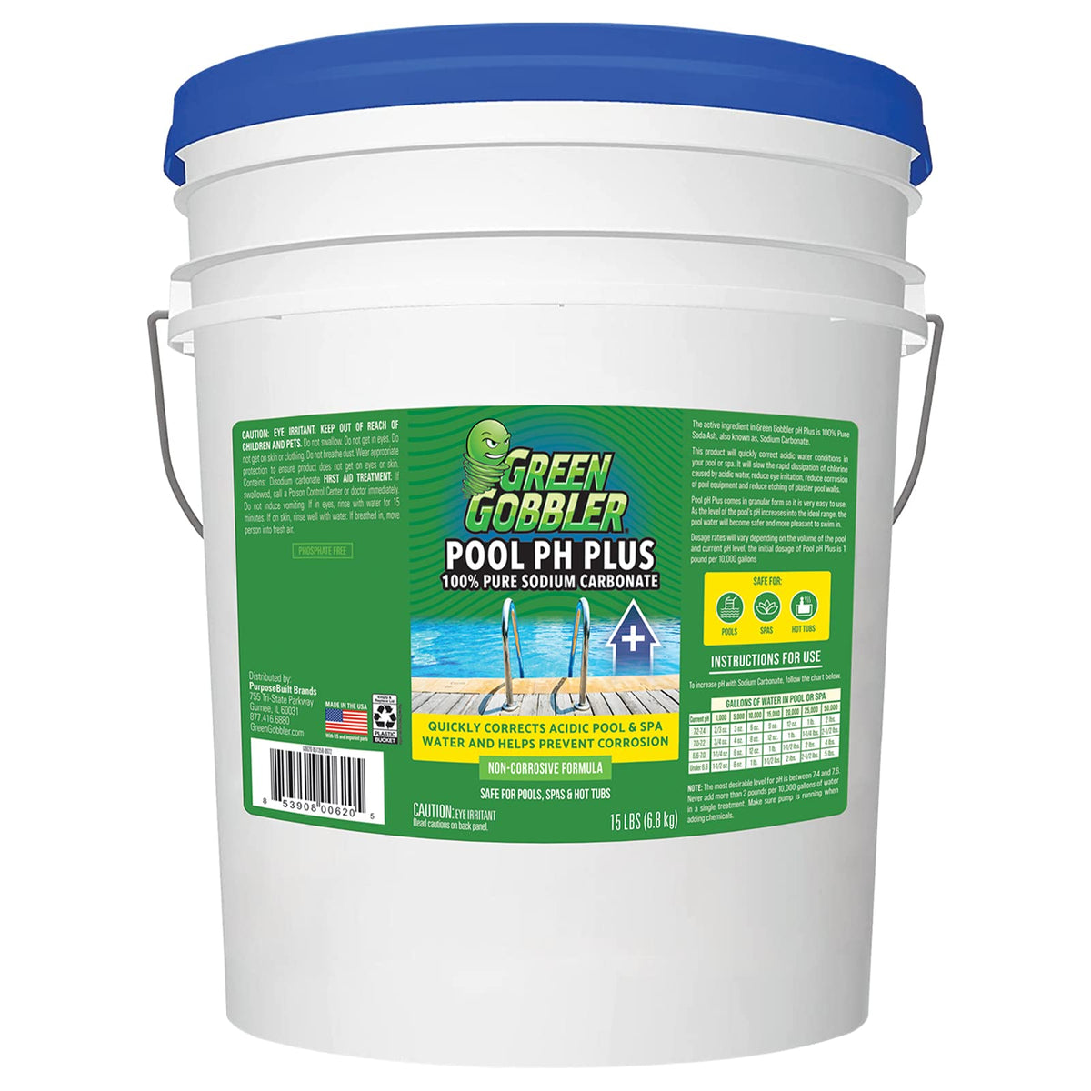 FDC Pool pH Increaser bag 15lb raises pH safely for balanced water