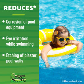 FDC pH Increaser pouring into pool water provides quick pH rise