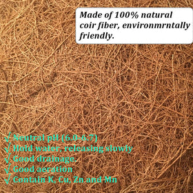 FDGARDEN 16 inch coco liner secured to basket for easy setup
