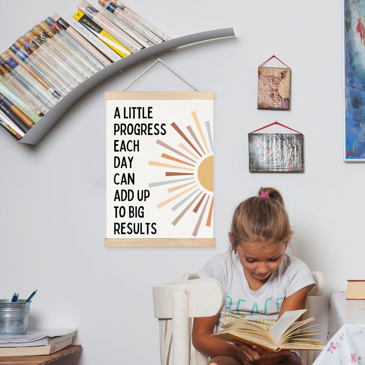 FDHSPAAM Inspirational office wall decor promotes a calm, productive workspace.