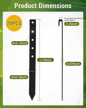 FDLYSDIQ metal garden stake securing edging with sturdy, long-lasting support.