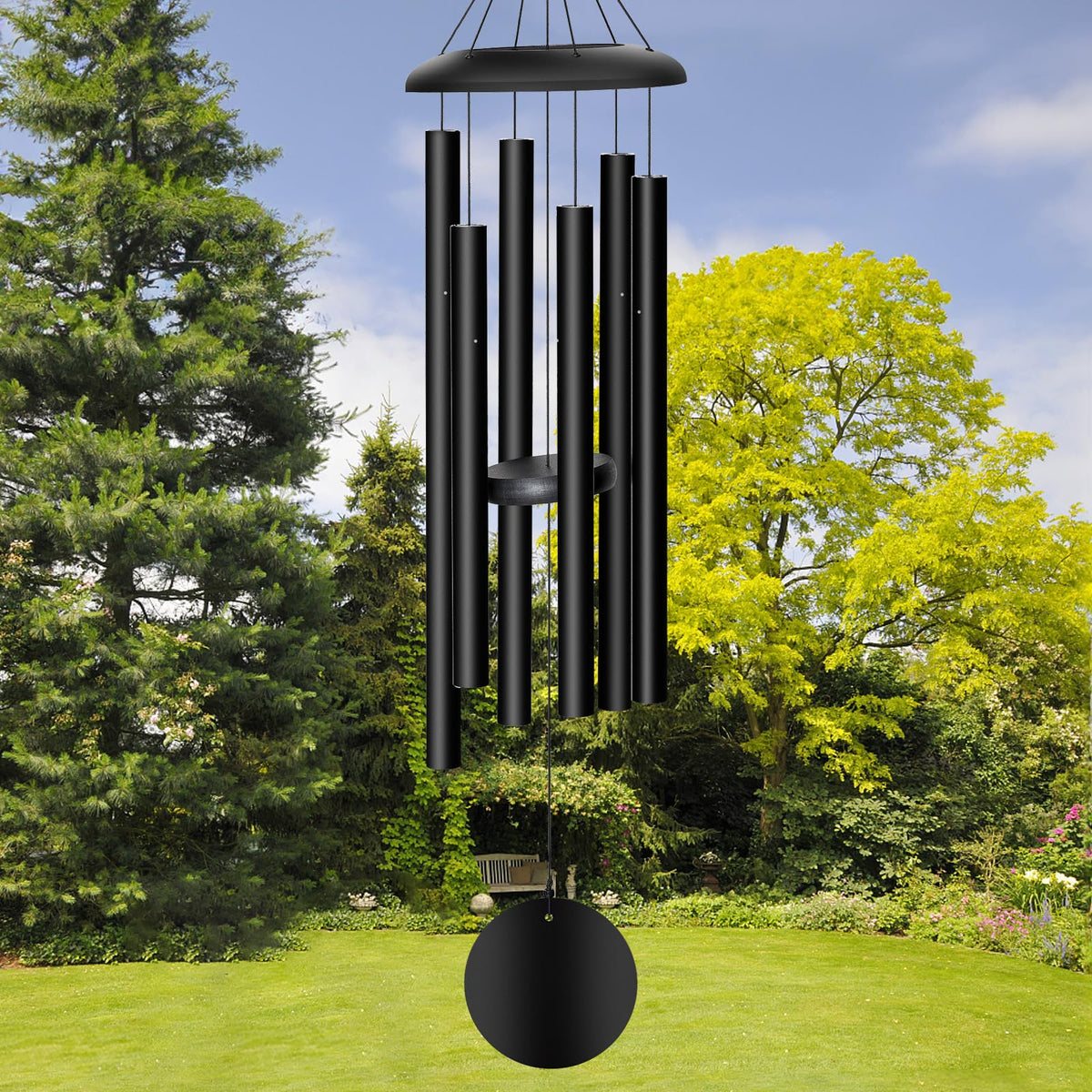 FDOCOI wind chimes deep tone in a courtyard create a soothing outdoor atmosphere