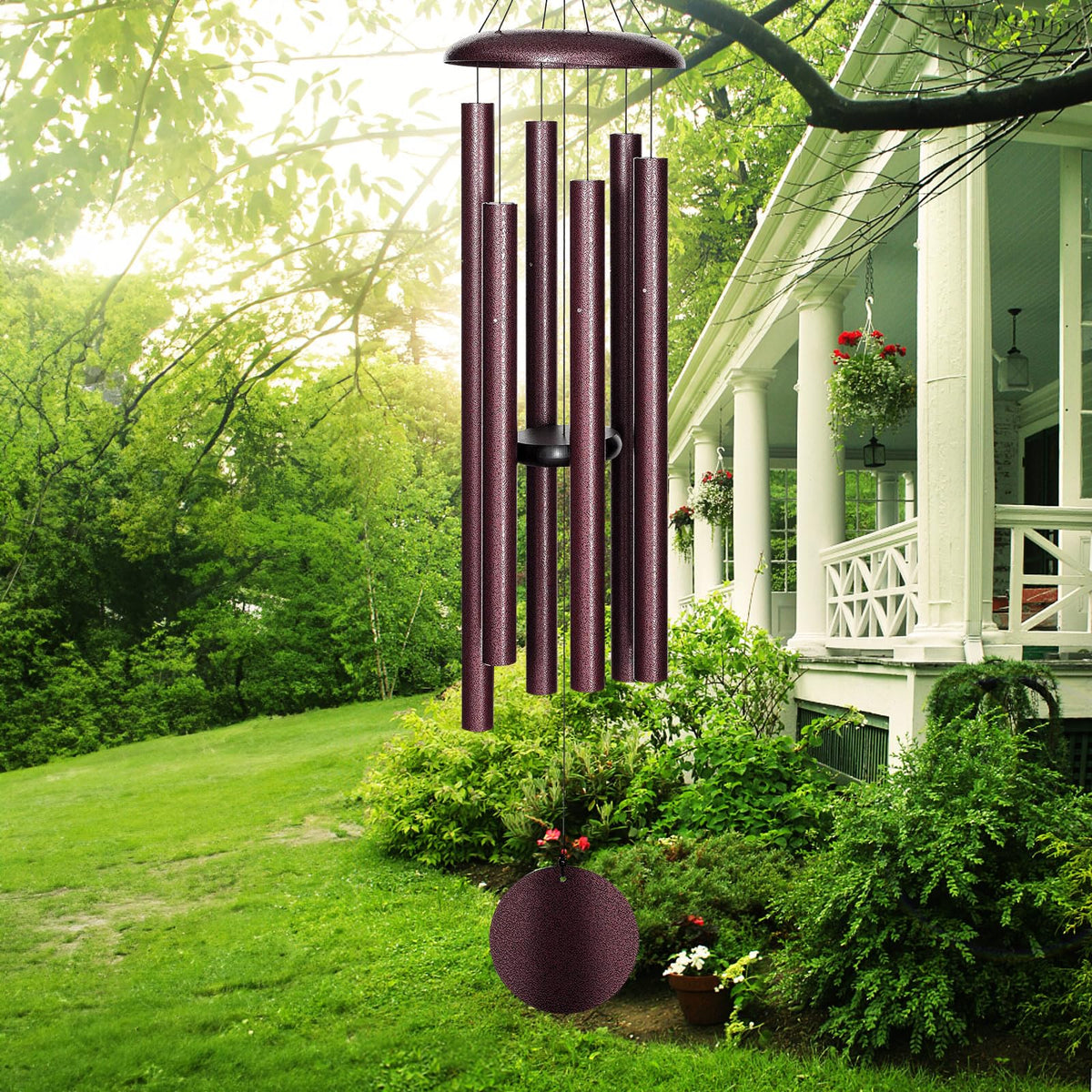FDOCOI 45'' wind chimes with deep tone for outdoor ambience