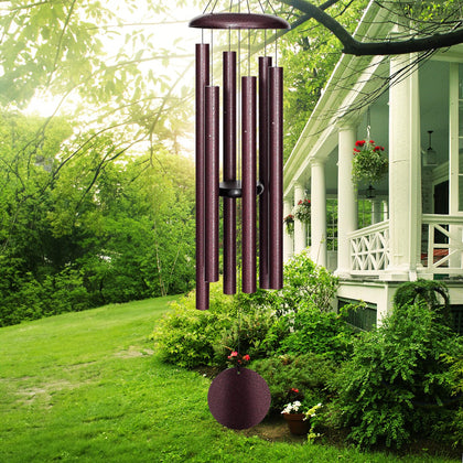 FDOCOI 45'' wind chimes with deep tone for outdoor ambience