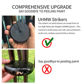 FDOCOI wind chimes with adjustable bell length for customizable sound