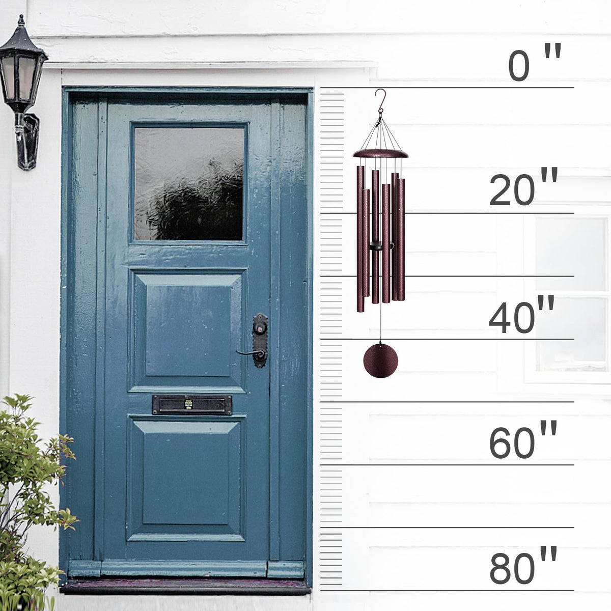 FDOCOI wind chimes with heavy-duty cord for outdoor use