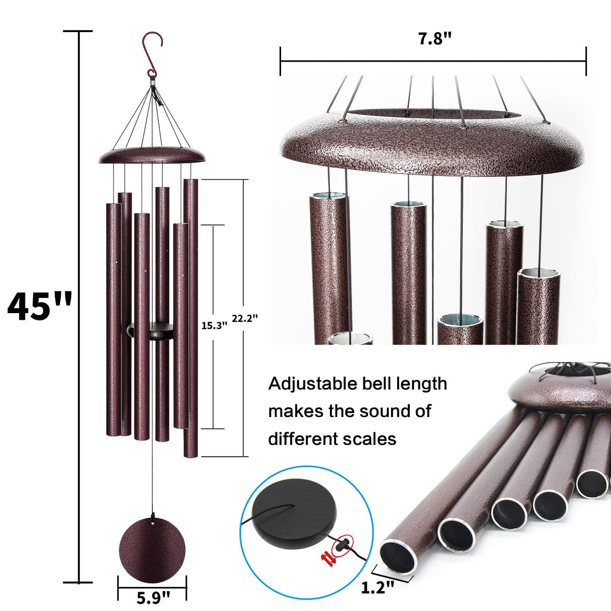 FDOCOI sympathy gift wind chime for memorial moments