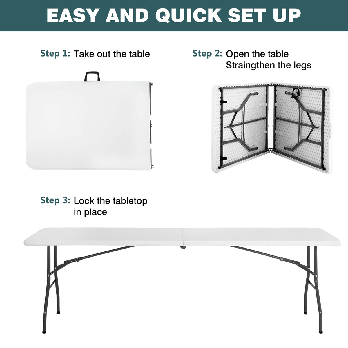 fdw folding lock mechanism ensures quick setup and secure use