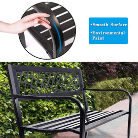 FDW garden bench smooth-edge design avoids snagging on clothing