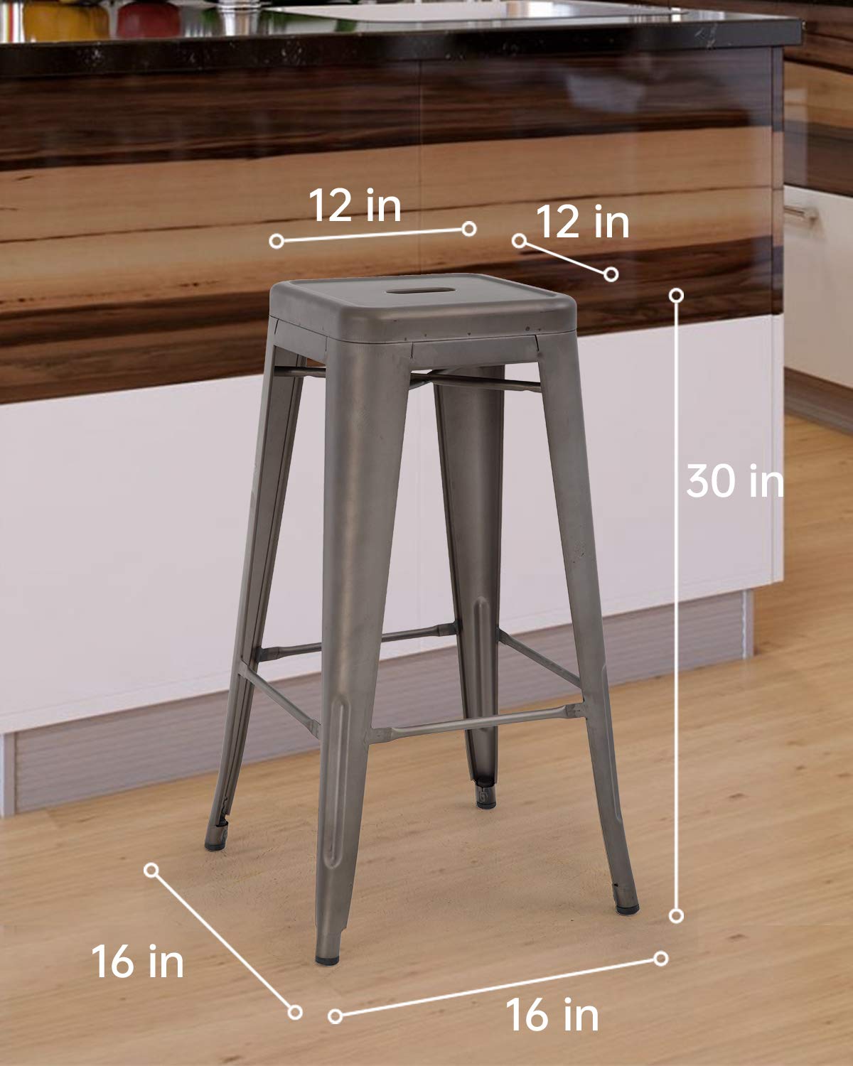 FDW hand holds enable easy movement of bar stools