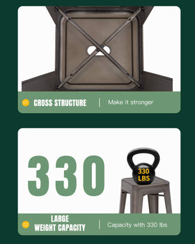 FDW lightweight yet sturdy bar stool for easy relocation