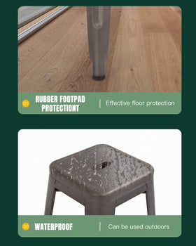 FDW metal bar stools require no assembly and are ready to use