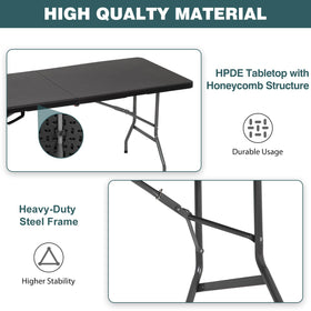 FDW powder-coated steel legs provide stable support outdoors