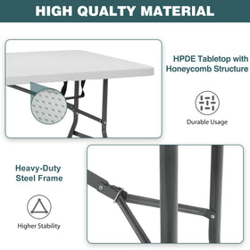 fdw powder-coated steel legs provide stable outdoor support