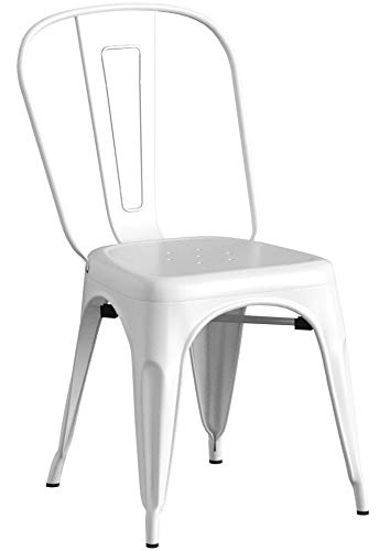 FDW rust and scratch resistant cream chair easy to clean.