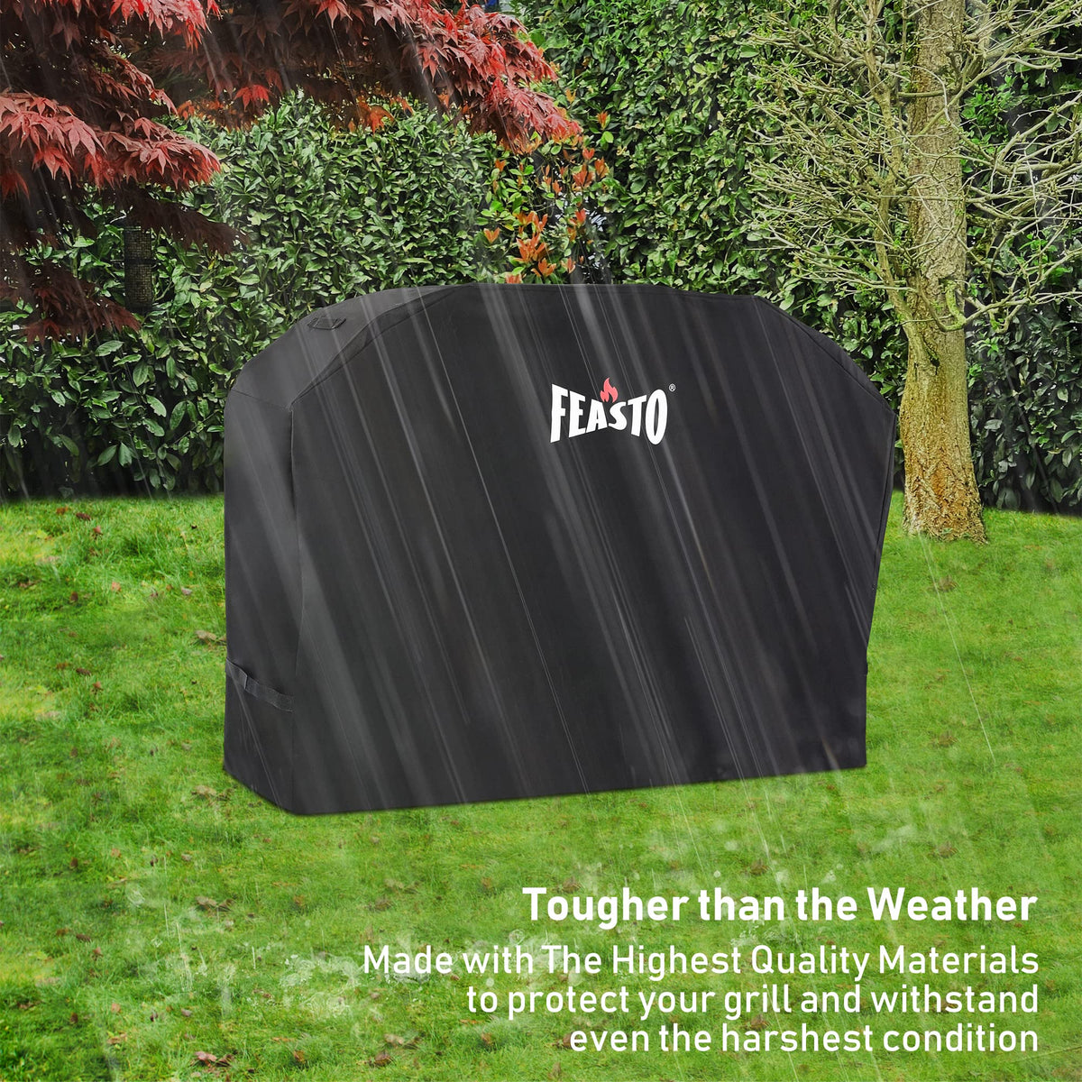 Feasto heavy-duty Oxford fabric emphasizes durable outdoor protection